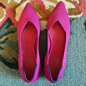 Rothy’s The Point flat. Berry. Size 8.5
